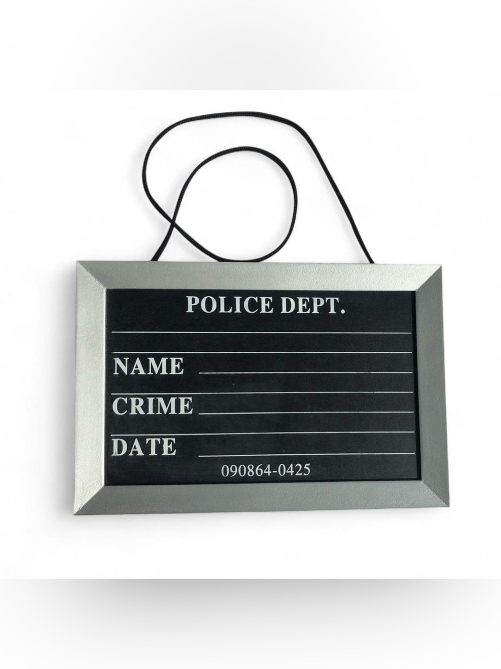 Police Dept. Convict Mugshot Board / Prisoner Nameplate Prop